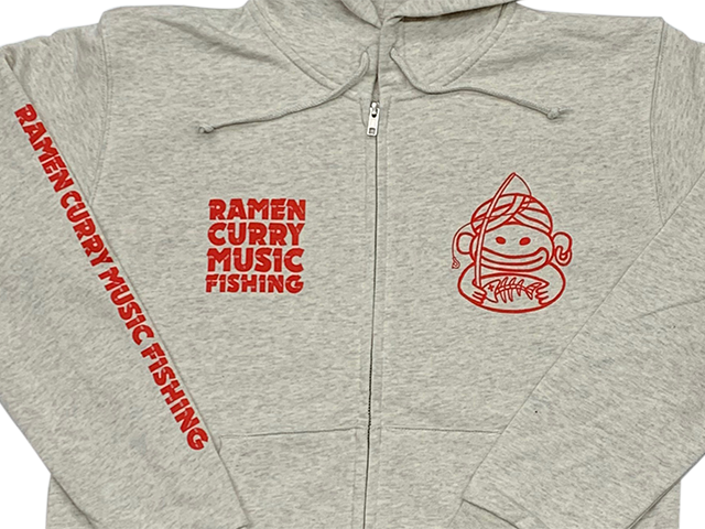 ラーメンカレーミュージックフィッシング パーカー2020 HIDEUP ハイド